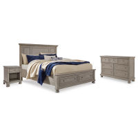 Signature Design by Ashley Lettner California King Panel Storage Bed, Dresser