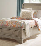 Signature Design by Ashley Lettner Twin Sleigh Bed-Light Gray