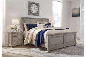 Signature Design by Ashley Lettner California King Panel Bed-Light Gray