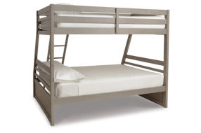 Signature Design by Ashley Lettner Twin over Full Bunk Bed with Mattresses-Lig