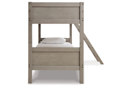 Signature Design by Ashley Lettner Twin over Twin Bunk Bed and 2 Mattresses