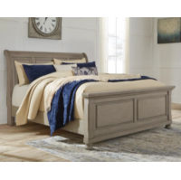 Signature Design by Ashley Lettner California King Sleigh Bed-Light Gray