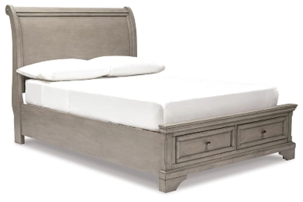 Signature Design by Ashley Lettner Full Sleigh Storage Bed, Dresser and Mirror