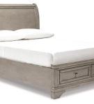 Signature Design by Ashley Lettner Full Sleigh Storage Bed, Dresser and Mirror