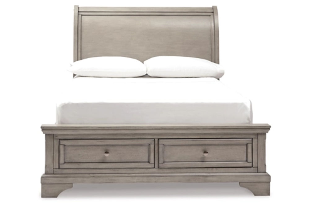 Signature Design by Ashley Lettner Full Sleigh Bed-Light Gray