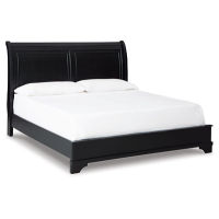 Signature Design by Ashley Chylanta King Sleigh Bed-Black