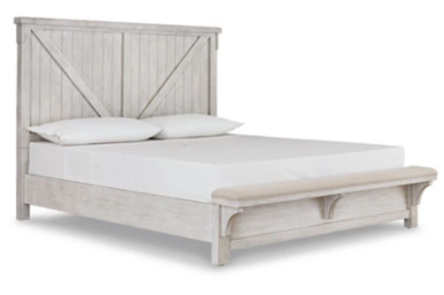 Signature Design by Ashley Brashland Queen Panel Bed-White