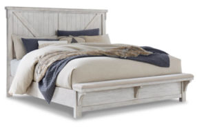 Signature Design by Ashley Brashland King Panel Bed-White