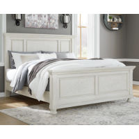 Signature Design by Ashley Robbinsdale King Panel Bed-Antique White