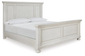 Signature Design by Ashley Robbinsdale King Panel Bed-Antique White