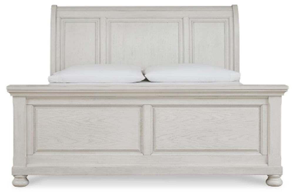 Signature Design by Ashley Robbinsdale Queen Sleigh Bed-Antique White