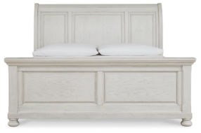 Signature Design by Ashley Robbinsdale King Sleigh Bed-Antique White