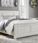 Signature Design by Ashley Robbinsdale King Sleigh Bed-Antique White