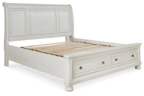 Signature Design by Ashley Robbinsdale King Sleigh Bed with Storage