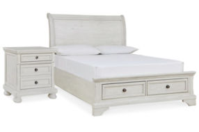 Signature Design by Ashley Robbinsdale Full Storage Bed and Nightstand