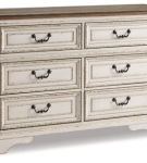 Signature Design by Ashley Realyn Full Panel Bed, Dresser and Nightstand-Chipp