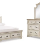 Signature Design by Ashley Realyn Queen Storage Bed, Dresser and Mirror