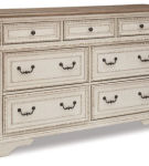 Signature Design by Ashley Realyn King Upholstered Panel Bed and Dresser-Two-t