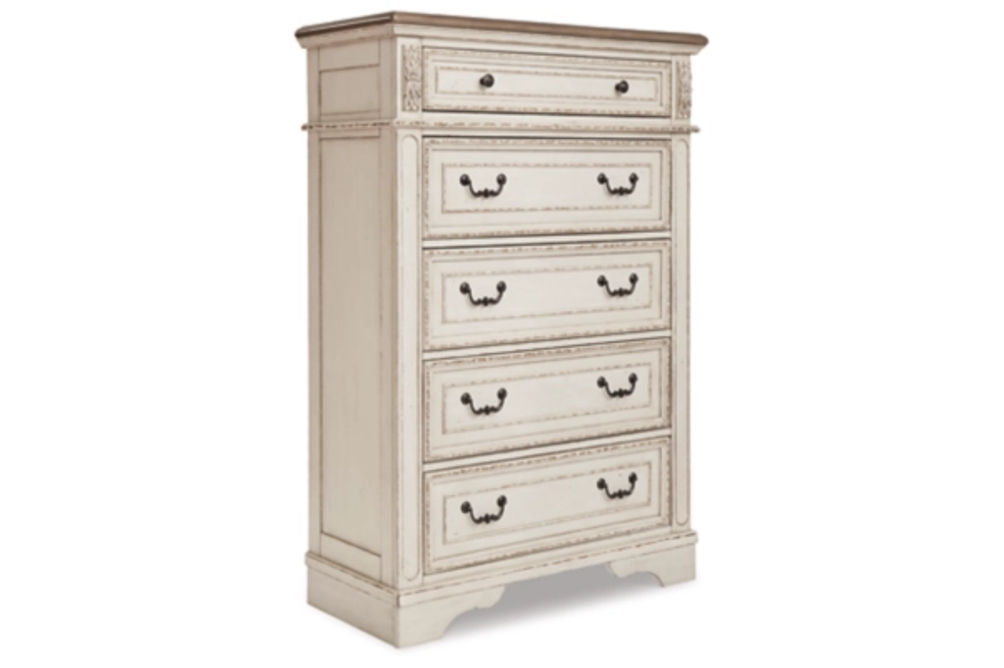 Signature Design by Ashley Realyn Full Panel Bed and Chest-Two-tone