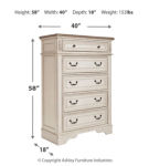 Signature Design by Ashley Realyn Full Panel Bed and Chest-Two-tone