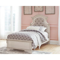 Signature Design by Ashley Realyn Twin Upholstered Panel Bed and Nightstand-Tw
