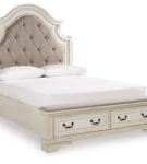 Signature Design by Ashley Realyn Queen Storage Bed, Dresser and Mirror