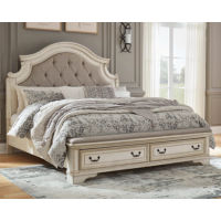 Signature Design by Ashley Realyn Queen Upholstered Bed-Two-tone