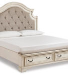 Signature Design by Ashley Realyn Queen Upholstered Bed-Two-tone