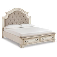Signature Design by Ashley Realyn King Upholstered Bed-Two-tone