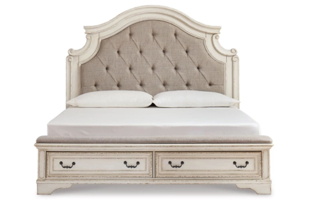 Signature Design by Ashley Realyn California King Upholstered Bed-Two-tone