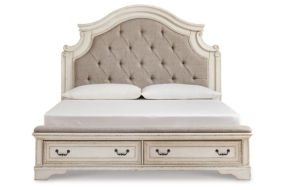 Signature Design by Ashley Realyn California King Upholstered Bed-Two-tone