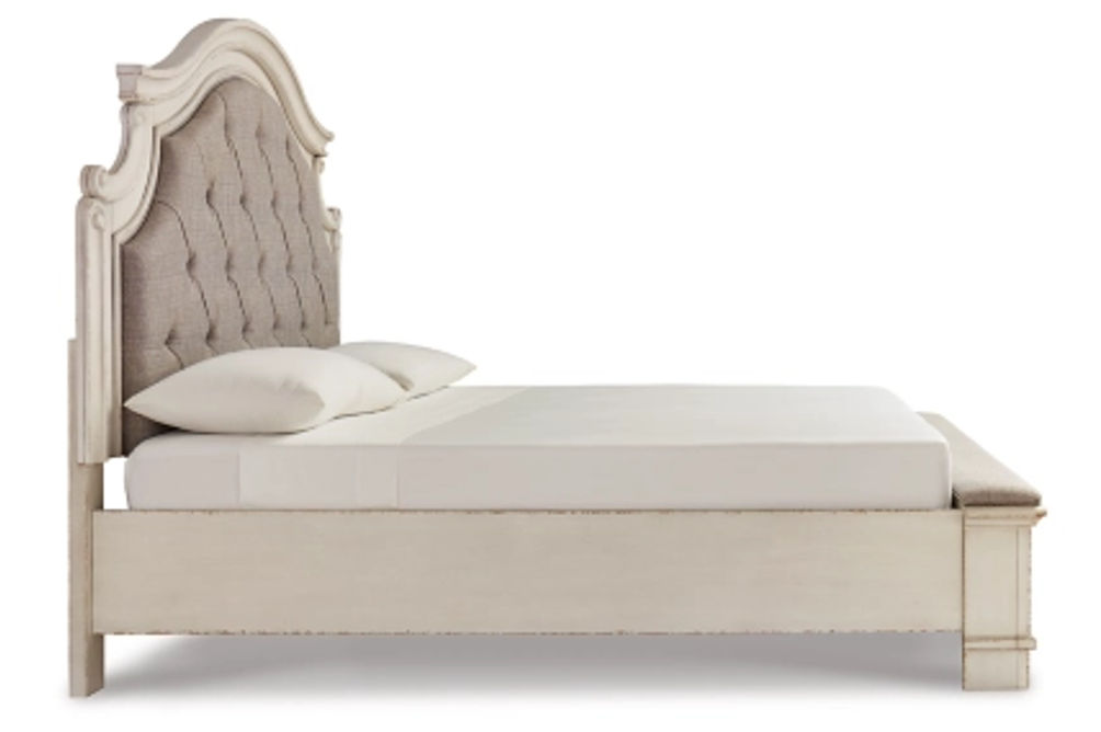 Signature Design by Ashley Realyn King Upholstered Bed-Two-tone