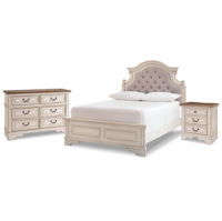 Signature Design by Ashley Realyn Full Panel Bed, Dresser and Nightstand-Chipp