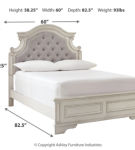 Signature Design by Ashley Realyn Full Upholstered Panel Bed with Dresser-Two-