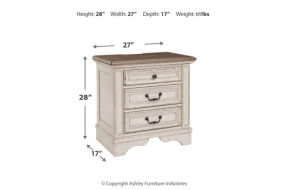 Signature Design by Ashley Realyn Full Panel Bed, Dresser, Mirror and Nightsta