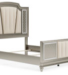 Signature Design by Ashley Chevanna Queen Upholstered Panel Bed-Platinum