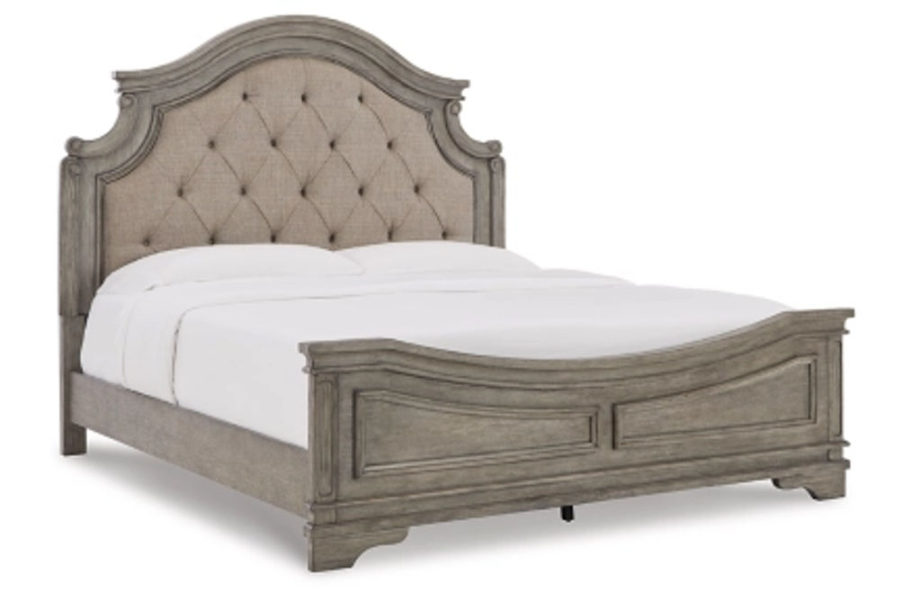 Signature Design by Ashley Lodenbay King Panel Bed-Antique Gray