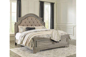 Signature Design by Ashley Lodenbay King Panel Bed-Antique Gray