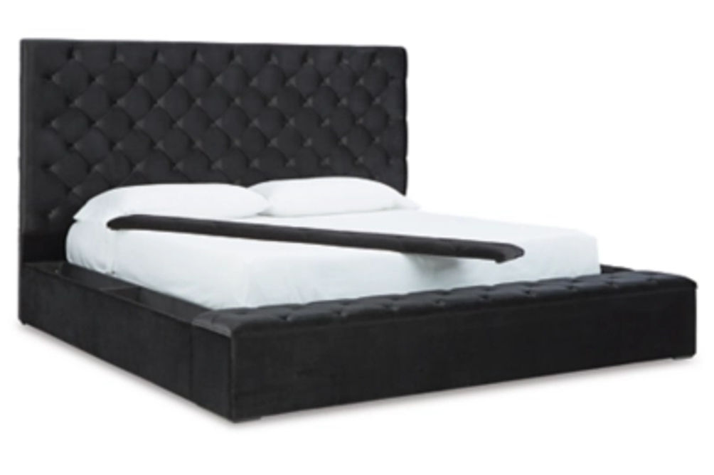 Signature Design by Ashley Lindenfield California King Upholstered Storage Bed