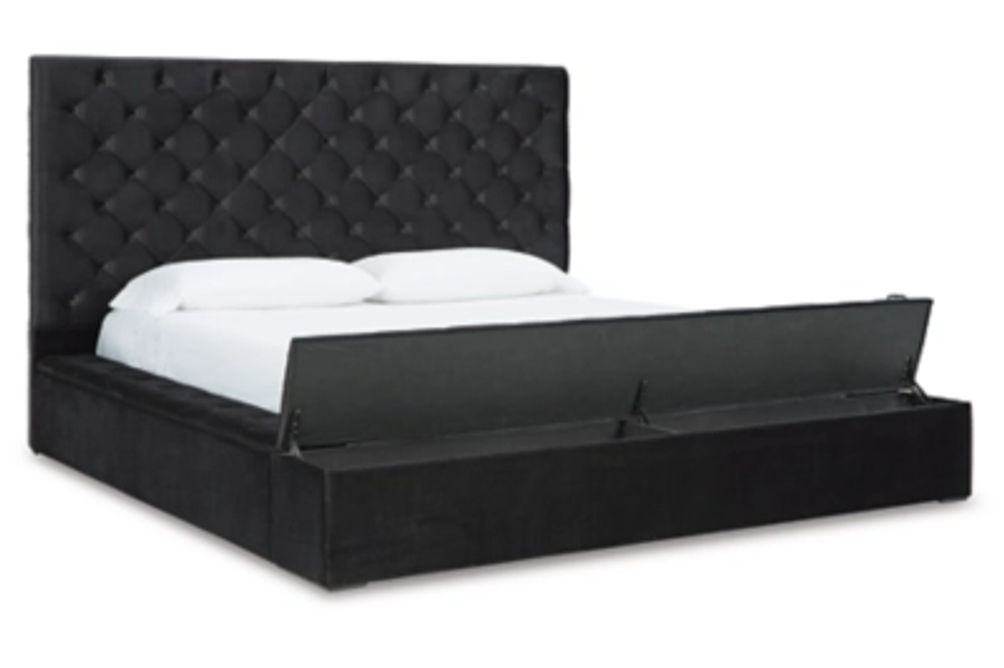 Signature Design by Ashley Lindenfield California King Upholstered Storage Bed