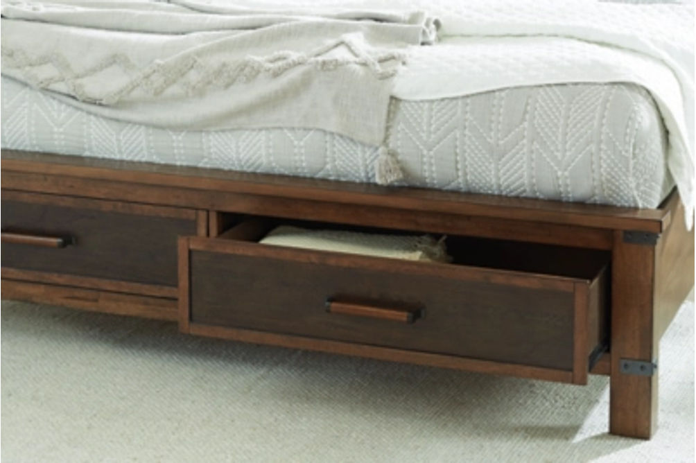 Benchcraft Wyattfield King Panel Bed with Storage-Two-tone