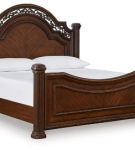 Signature Design by Ashley Lavinton Queen Poster Bed-Brown