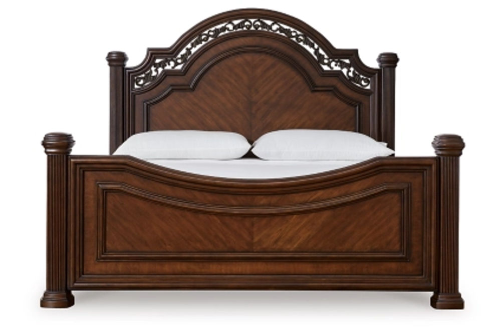 Signature Design by Ashley Lavinton Queen Poster Bed-Brown