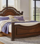 Signature Design by Ashley Lavinton Queen Poster Bed-Brown