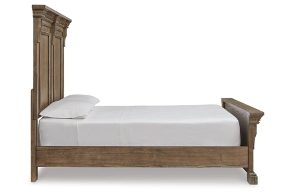 Signature Design by Ashley Markenburg Queen Panel Bed with Mirrored Dresser