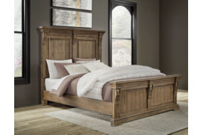 Signature Design by Ashley Markenburg Queen Panel Bed with Mirrored Dresser