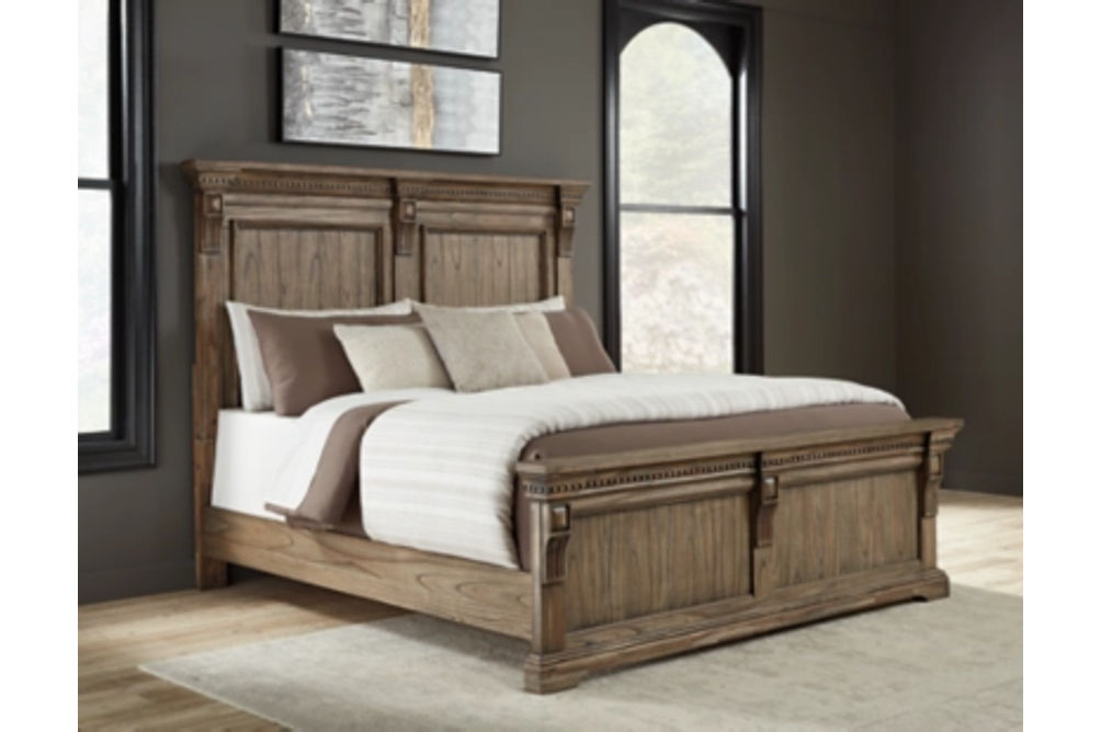 Signature Design by Ashley Markenburg King Panel Bed-Brown