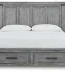 Signature Design by Ashley Russelyn King Storage Bed-Gray