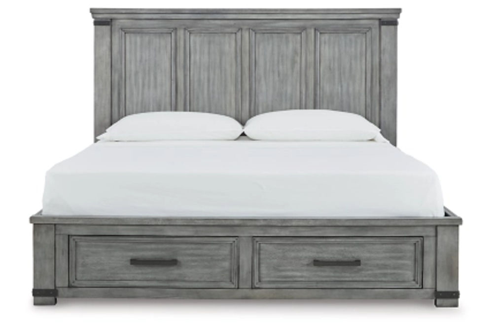 Signature Design by Ashley Russelyn King Storage Bed-Gray