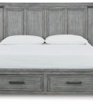 Signature Design by Ashley Russelyn Queen Storage Bed-Gray